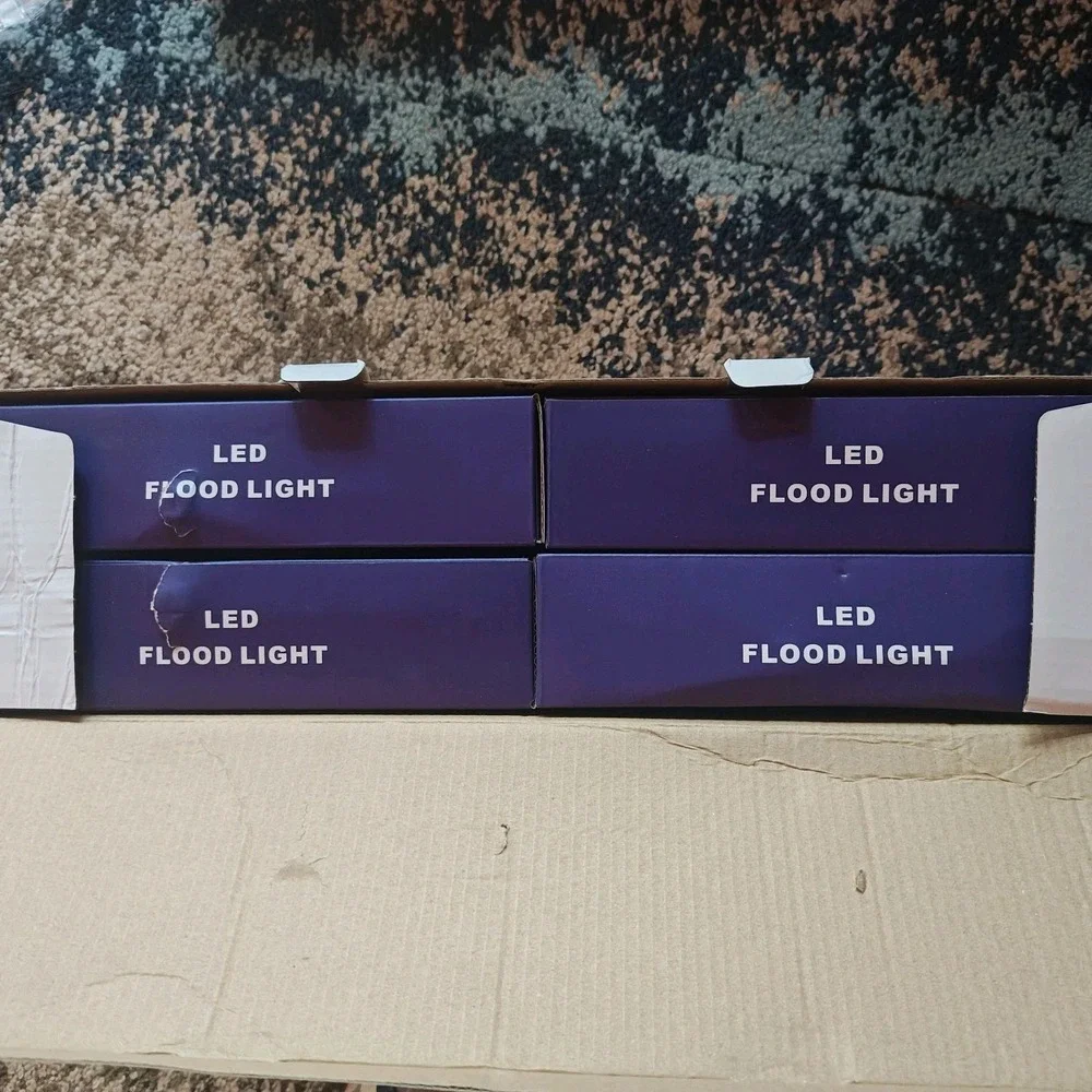 4 Pack LED Flood Light Outdoor 800W Equivalent Bluetooth Smart Color Landscape